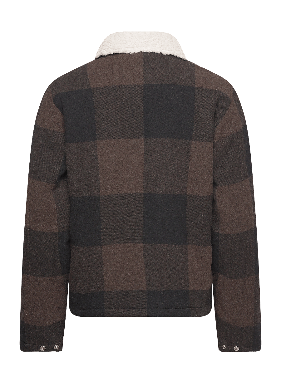 Revolution - Padded Overshirt - jackor - darkbrown - 1