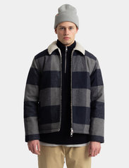 Revolution - Padded overshirt - wool jackets - navy - 2