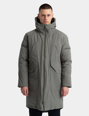 Revolution - Long technical raglan parka with Sorona padding - winter jackets - grey - 2