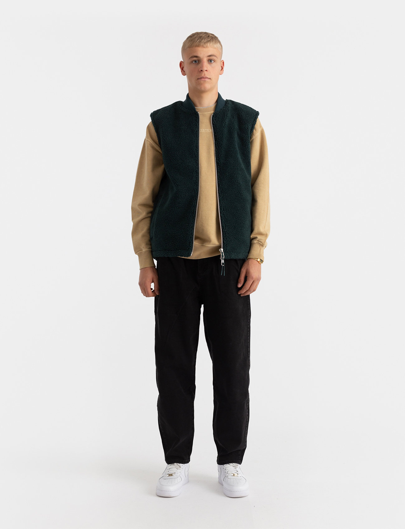 Revolution - Fleece Bomber Vest - green - 3