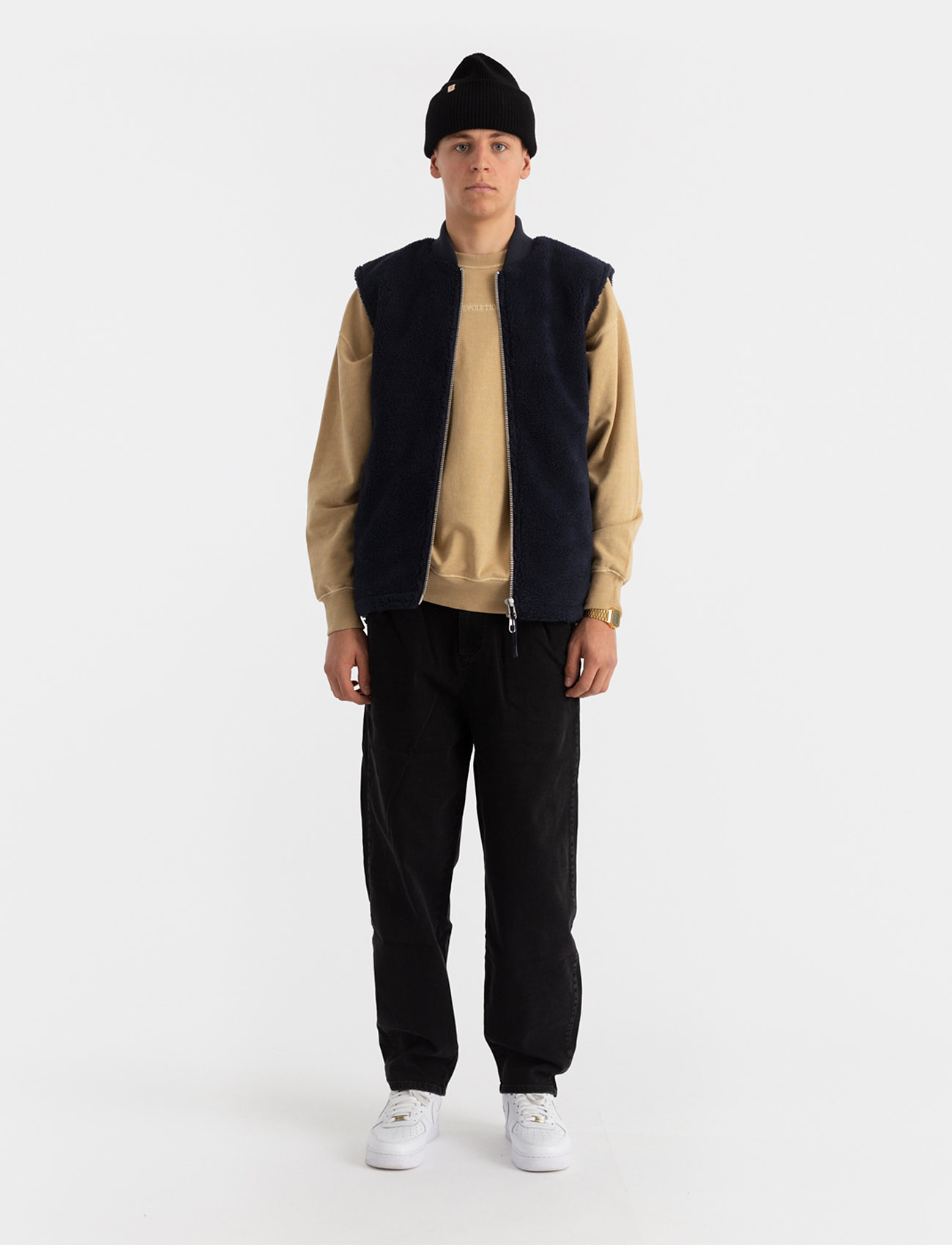 Revolution - Fleece Bomber Vest - navy - 3