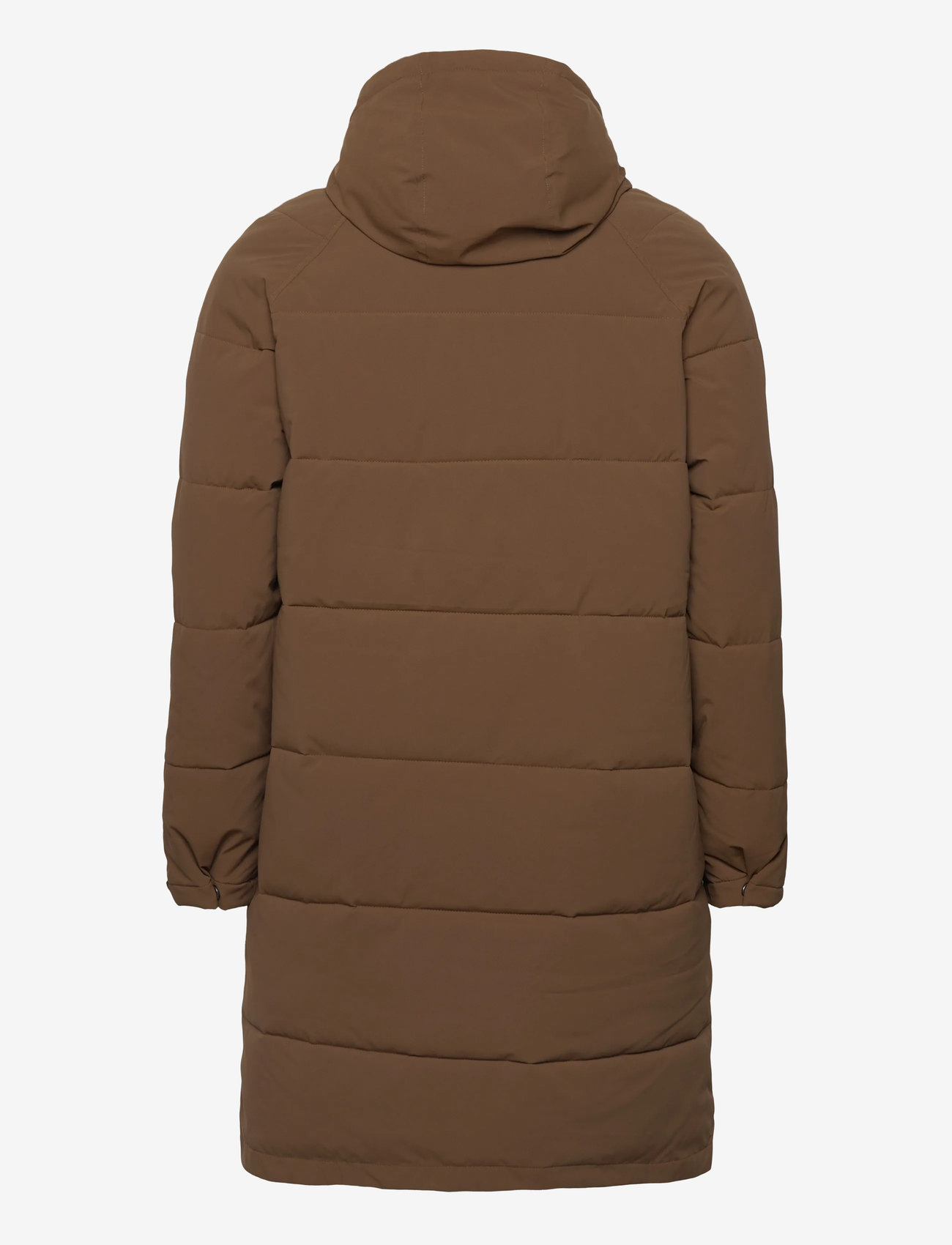 Revolution - Long Puffer Jacket - vinterjackor - brown - 1