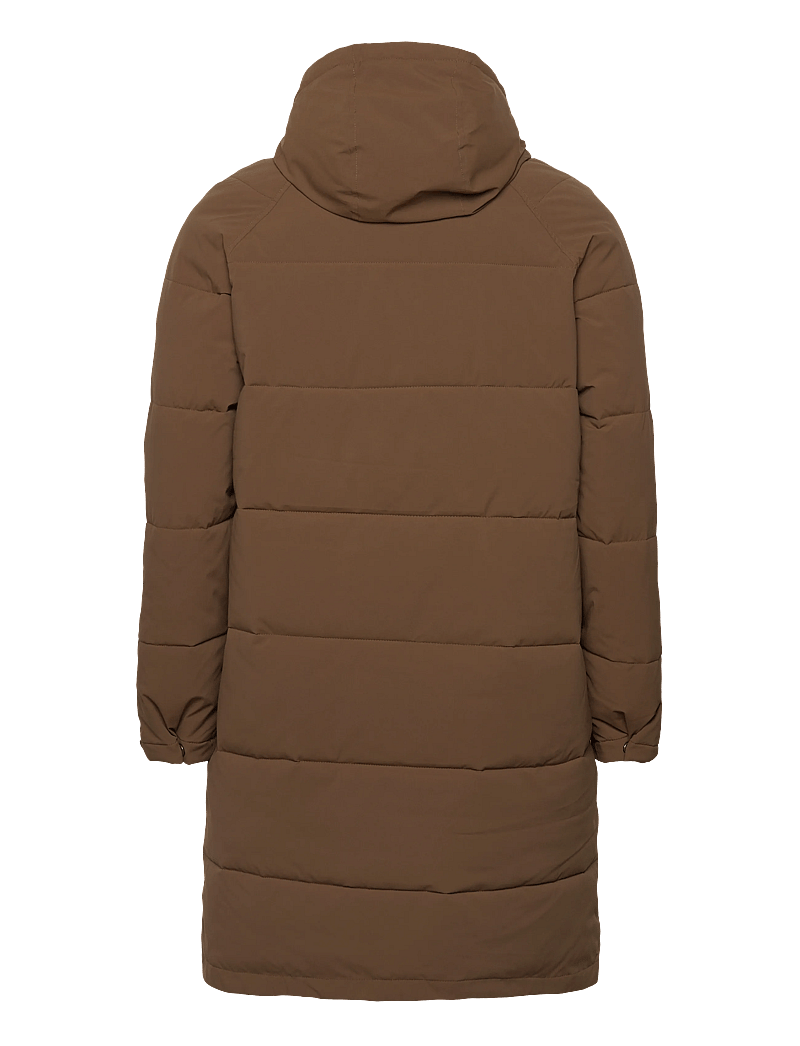 Revolution - Long Puffer Jacket - vinterjakker - brown - 1