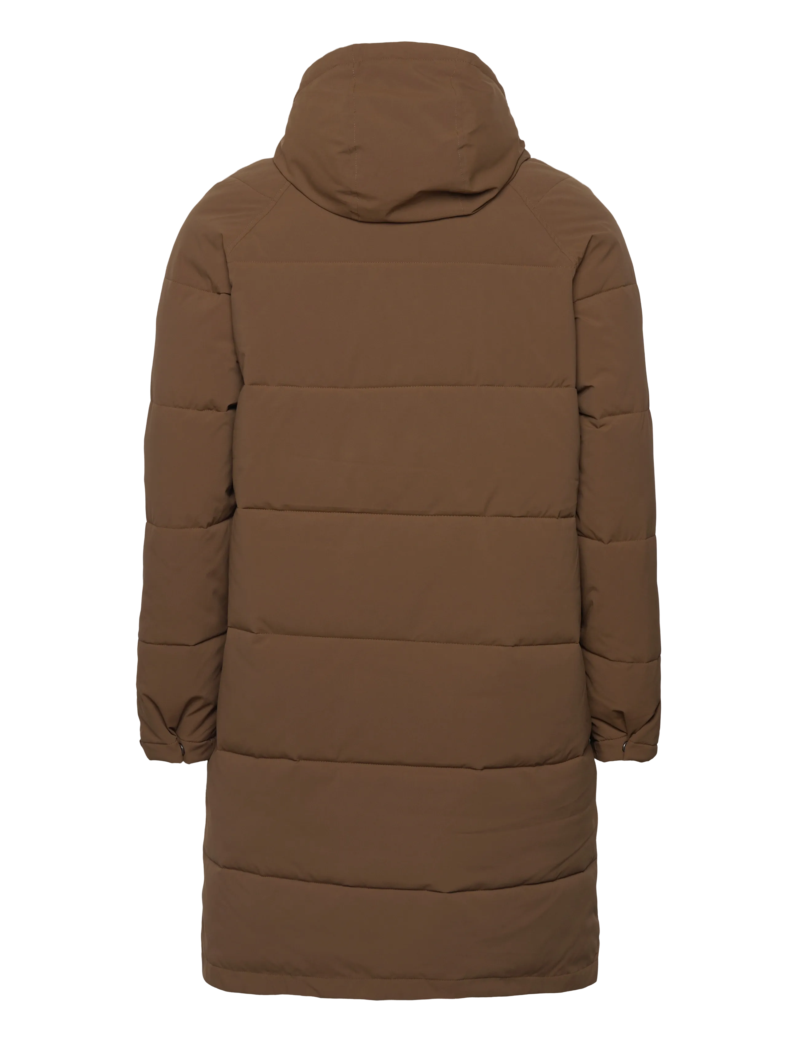 Revolution - Long Puffer Jacket - padded jackets - brown - 1