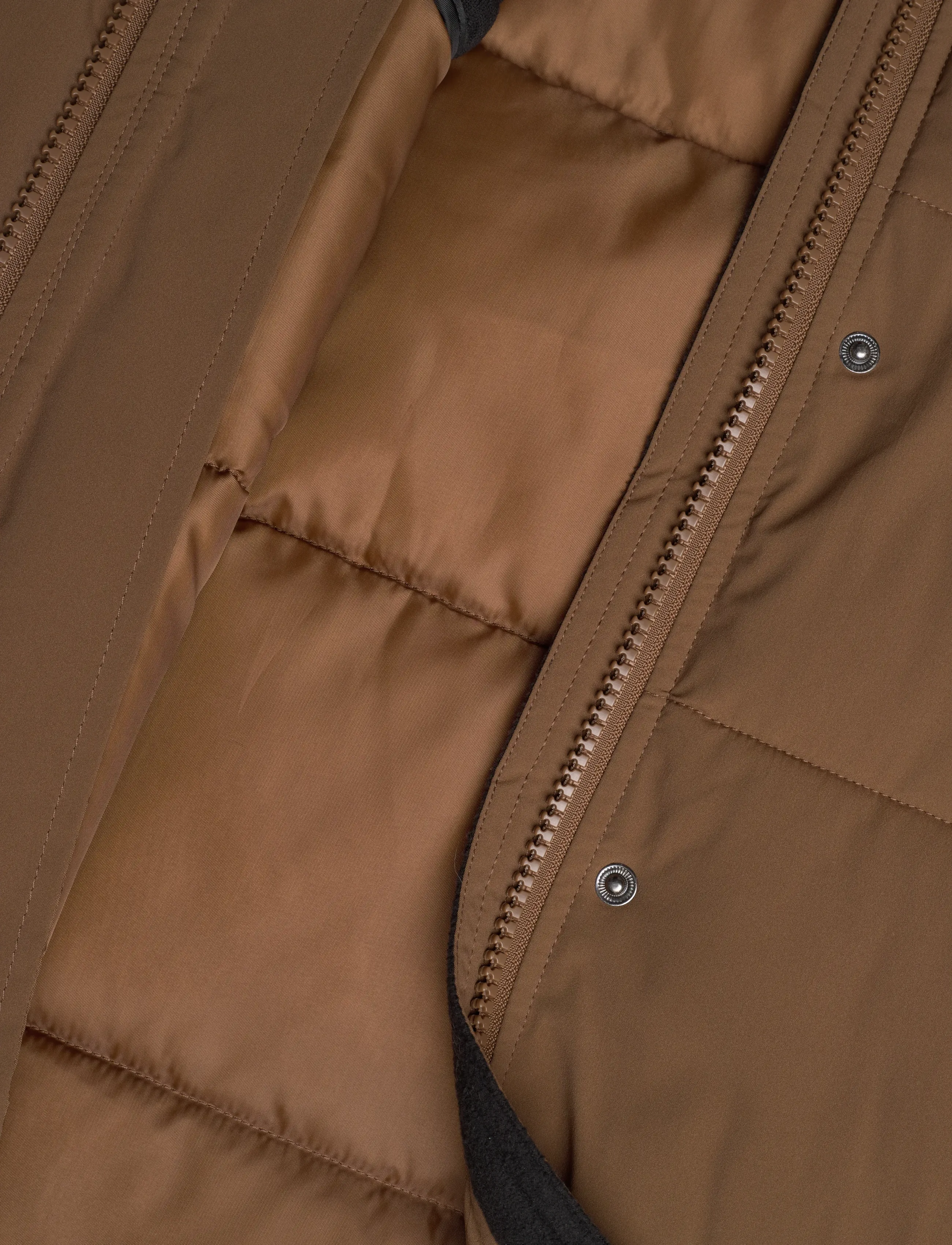 Revolution - Long Puffer Jacket - padded jackets - brown - 4