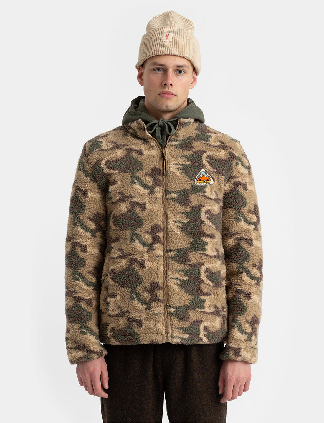 Carhartt wip teddy sales jacket in camo