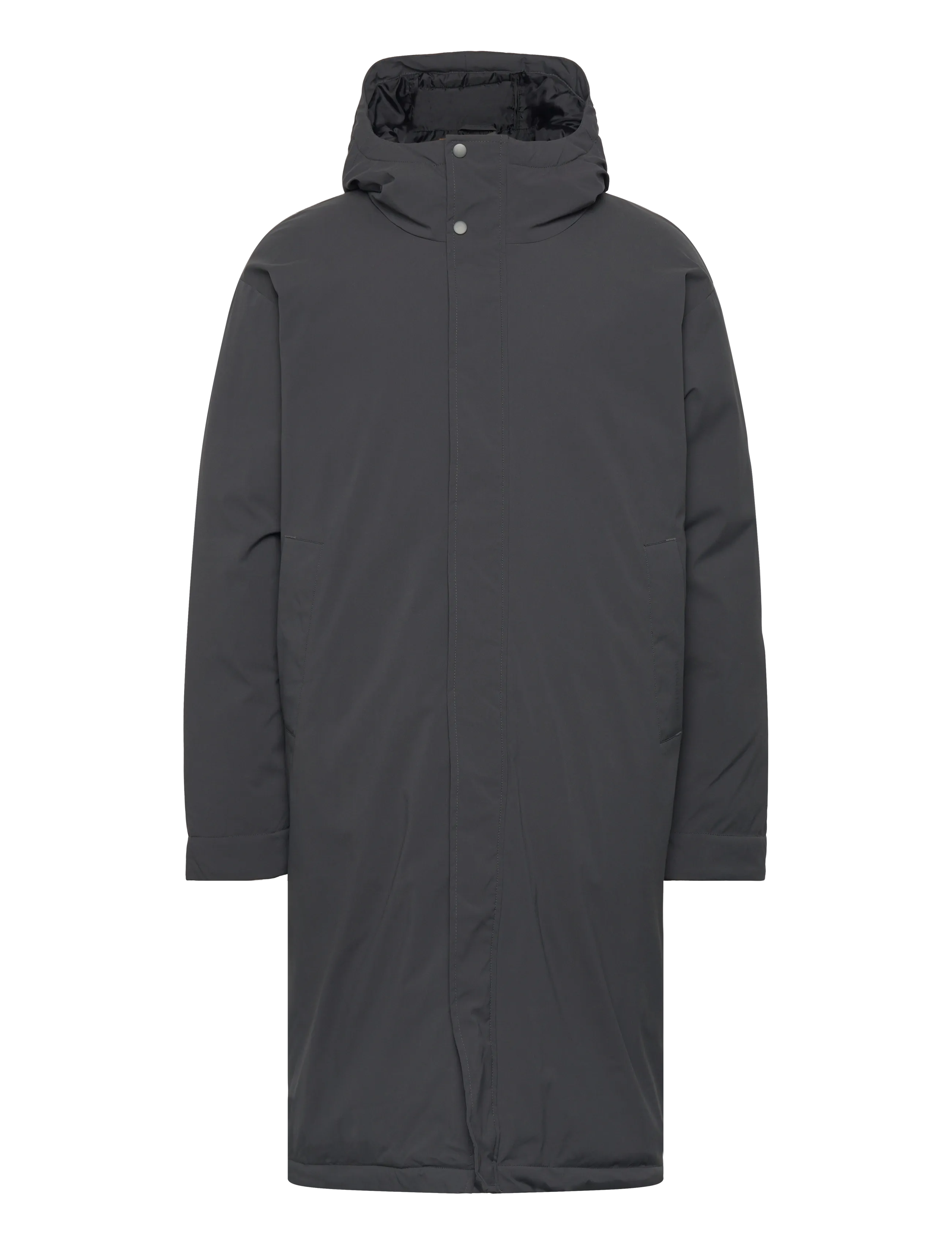 REVOLUTION Long Puffer Jacke Grau - S - Herren