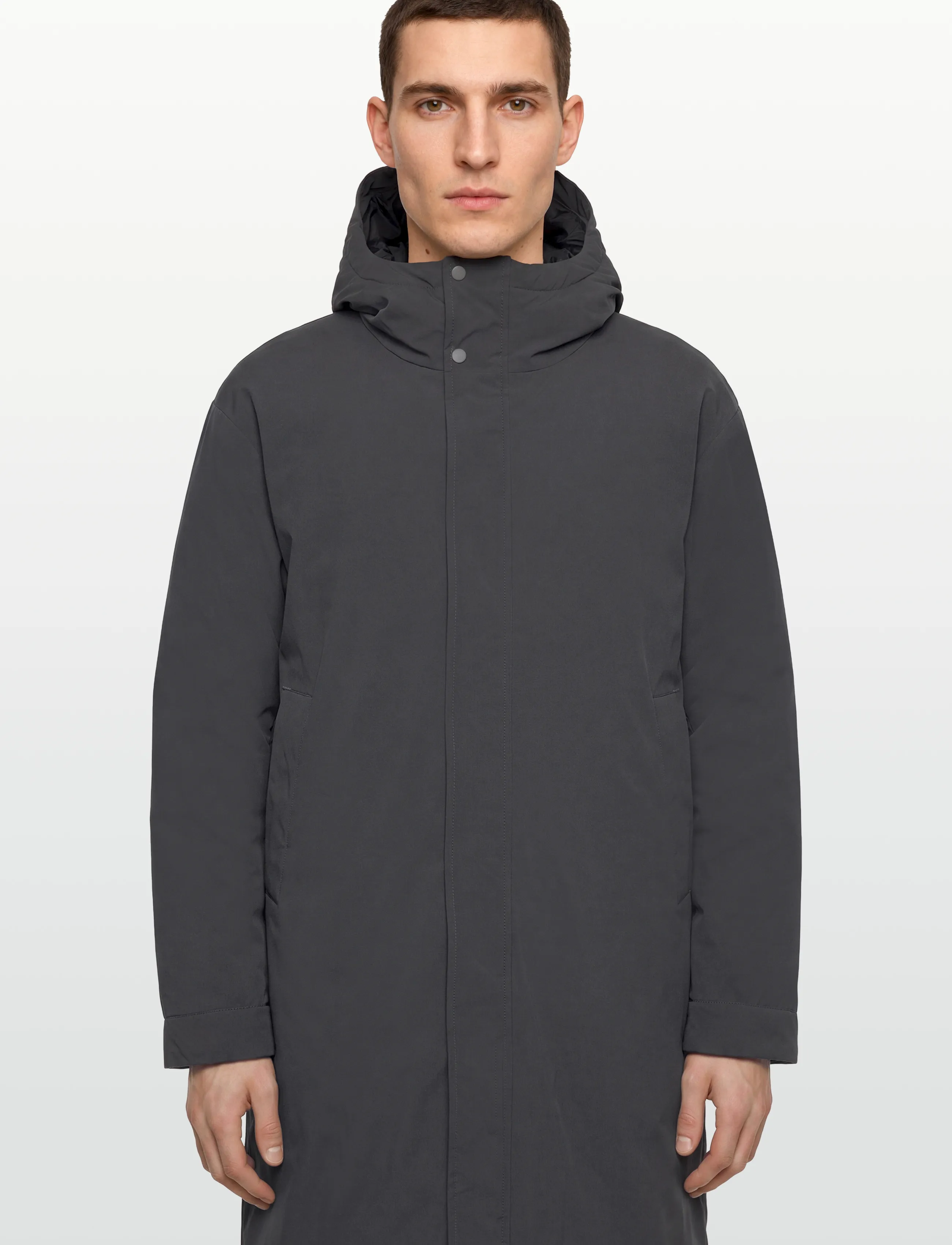 Revolution - Long Puffer Jacket - winterjacken - darkgrey - 3