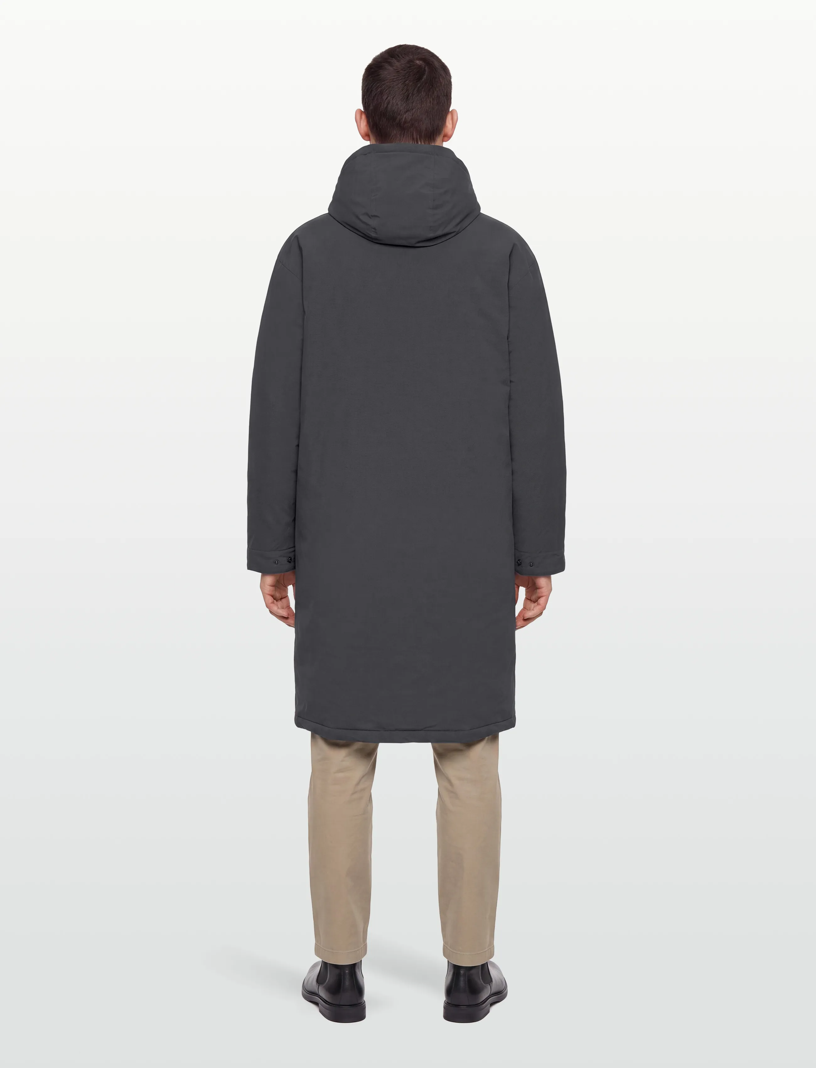 Revolution - Long Puffer Jacket - winterjacken - darkgrey - 4