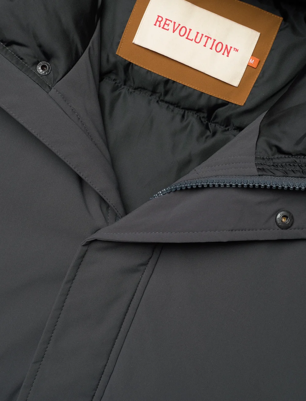 Revolution - Long Puffer Jacket - winterjacken - darkgrey - 2