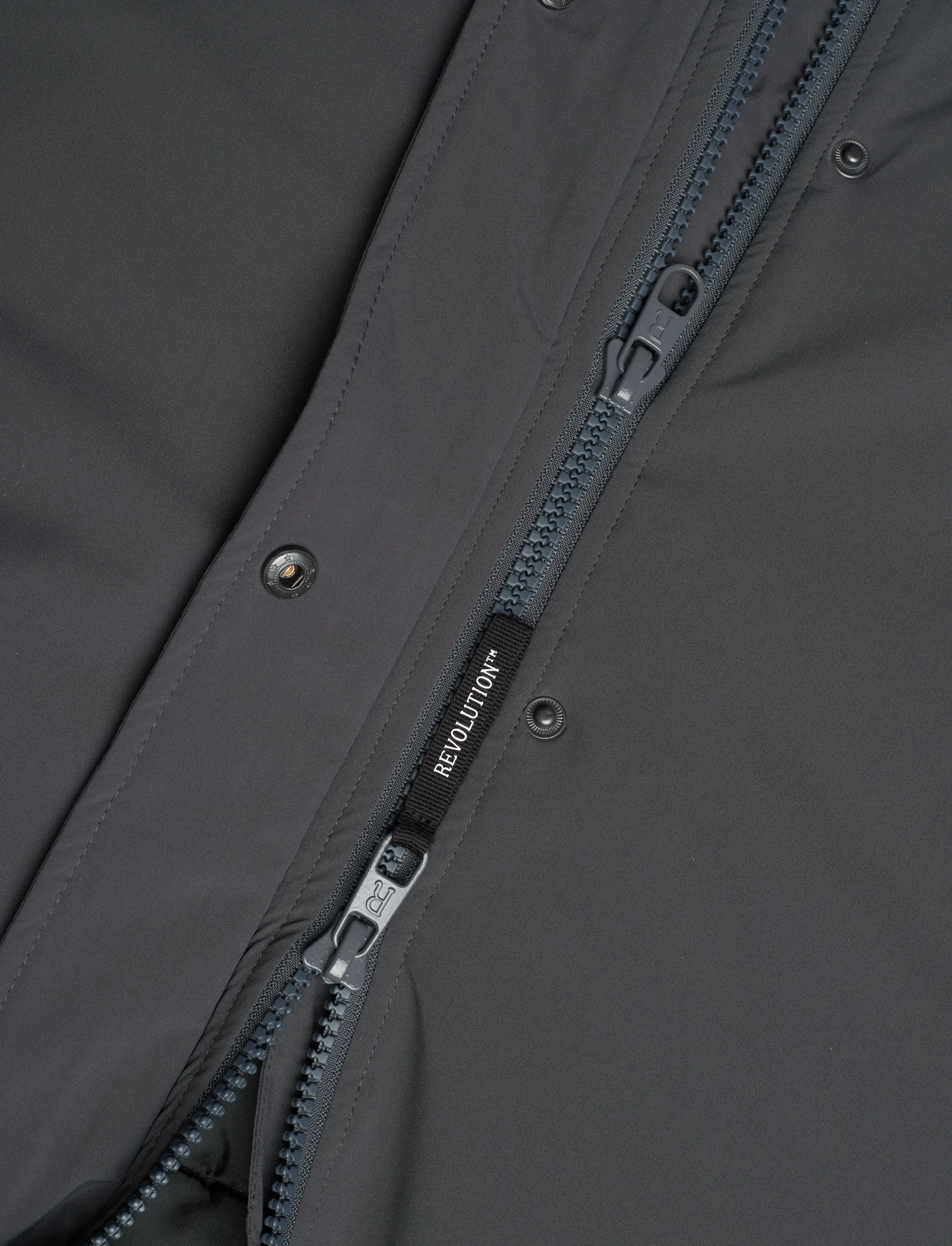 Revolution - Long Puffer Jacket - lyhyet takit - darkgrey - 3
