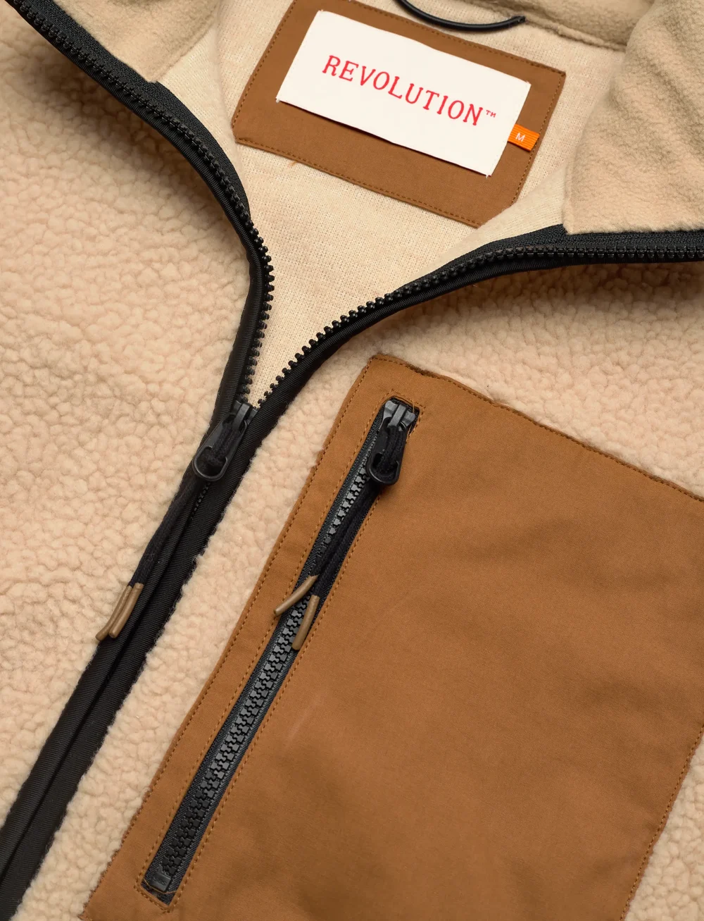 Revolution - Pocket Teddy Jacket - teddytröjor - beige - 2