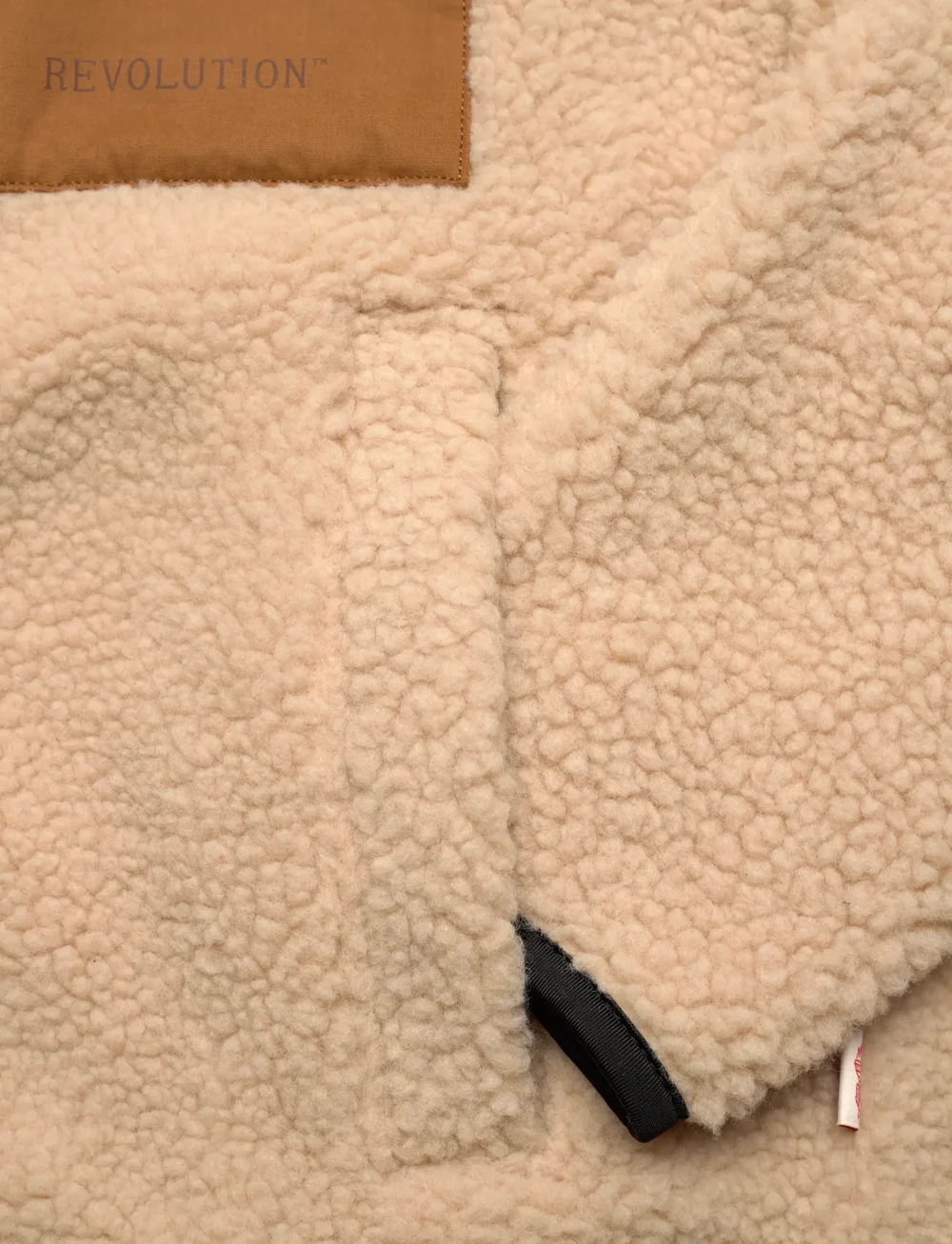 Revolution - Pocket Teddy Jacket - teddytröjor - beige - 3