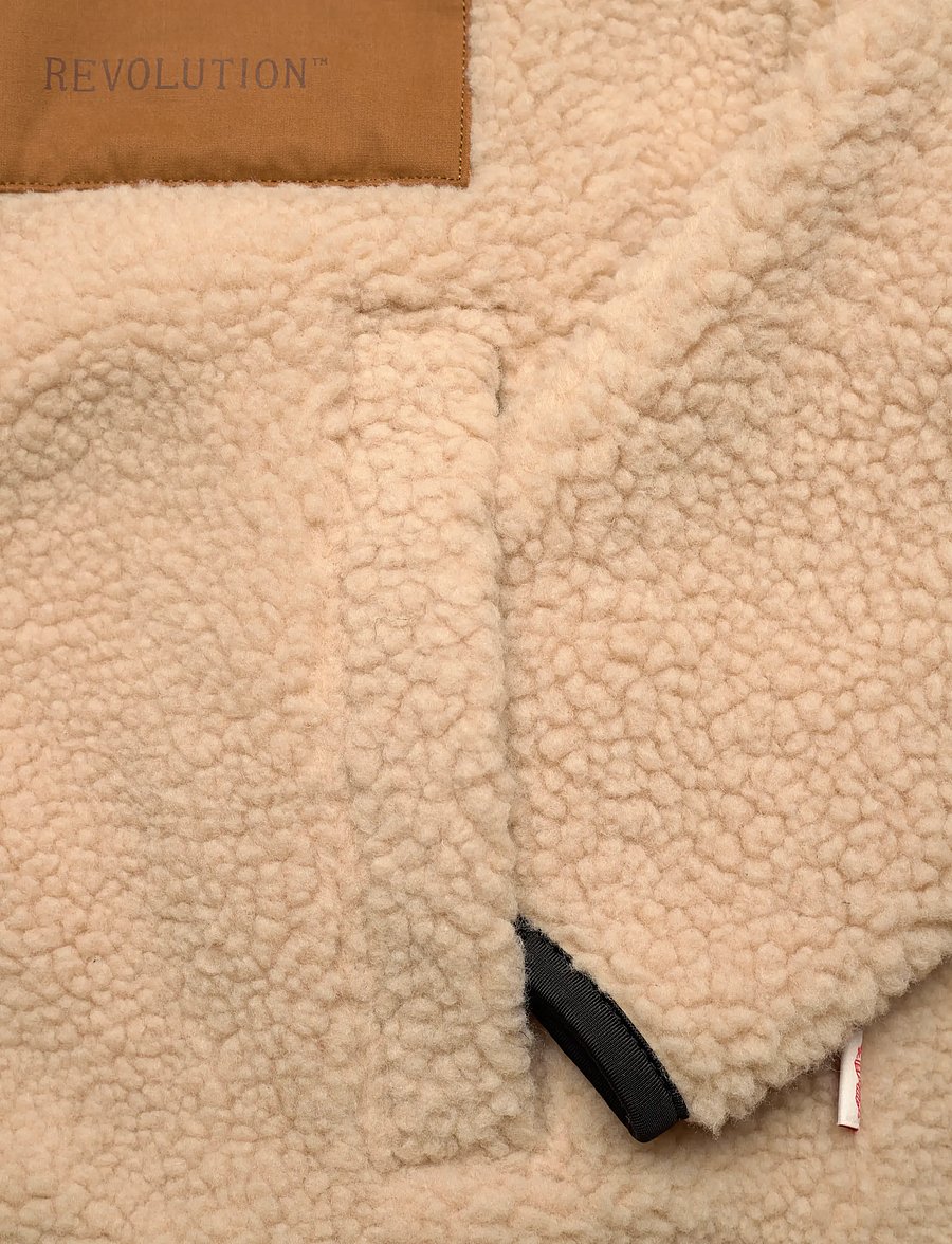 Revolution - Pocket Teddy Jacket - teddytröjor - beige - 3