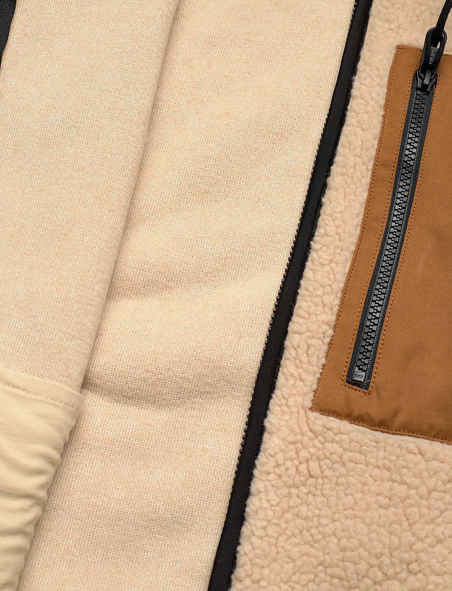 Revolution - Pocket Teddy Jacket - teddytröjor - beige - 4