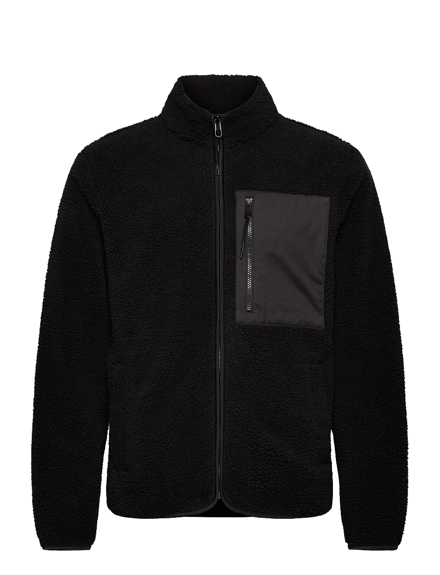 Revolution - Pocket Teddy Jacket - teddytröjor - black - 0