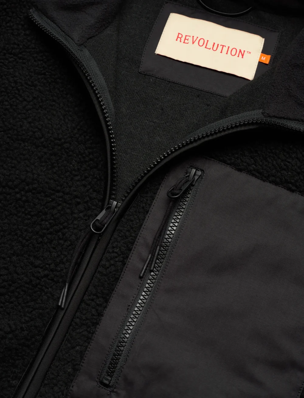 Revolution - Pocket Teddy Jacket - teddytröjor - black - 2