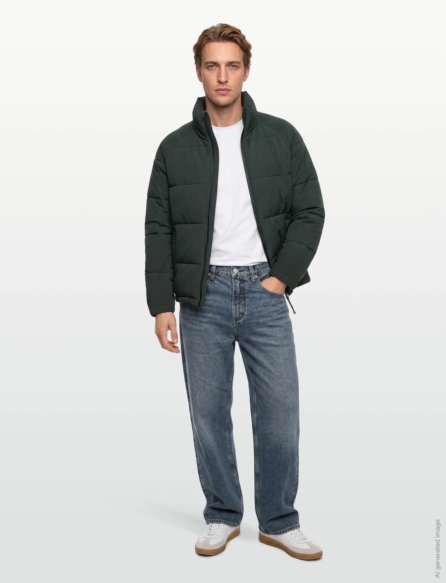 Revolution - Raglan Puffer - daunenjacken - darkgreen - 0