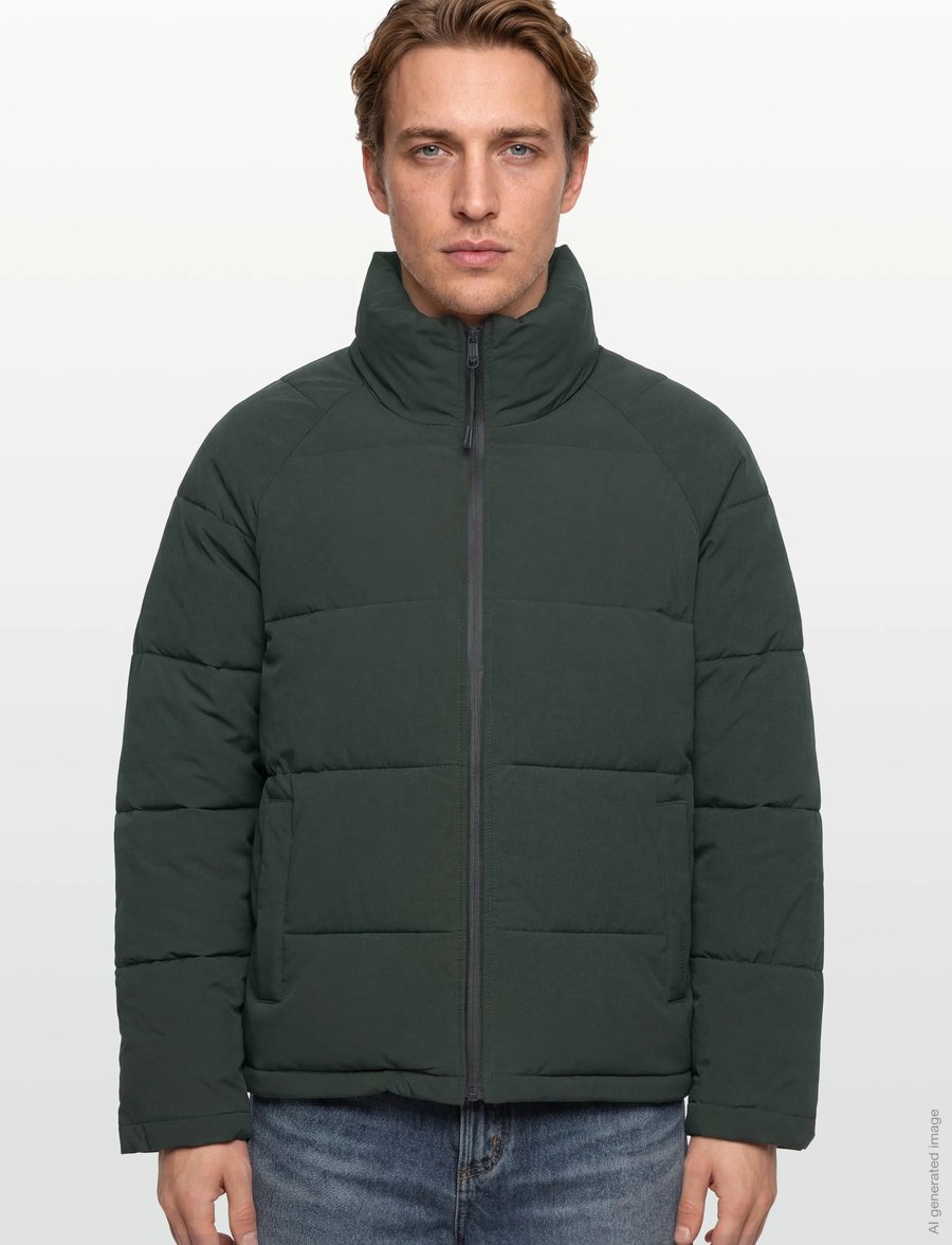 Revolution - Raglan Puffer - daunenjacken - darkgreen - 3