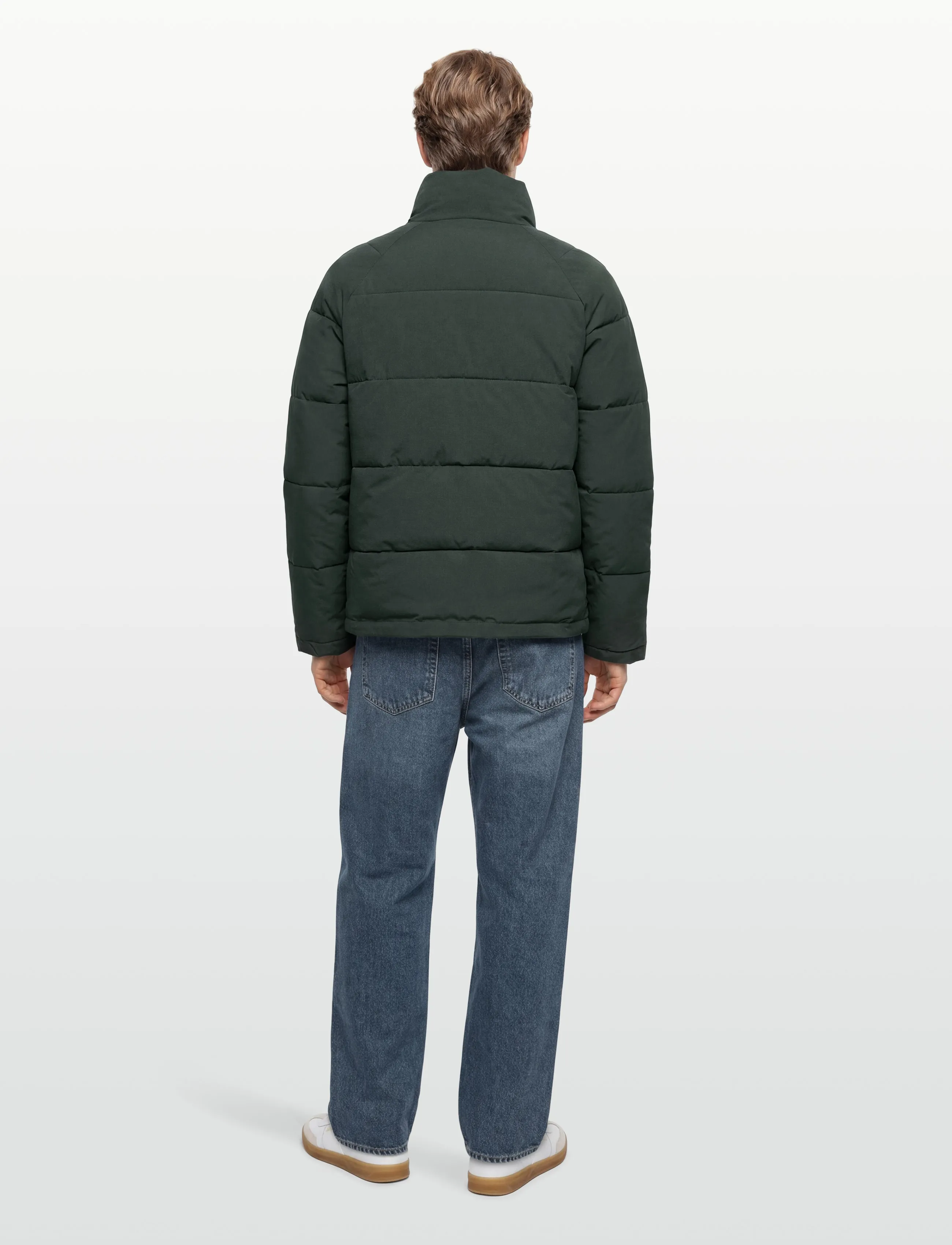 Revolution - Raglan Puffer - vinterjakker - darkgreen - 4