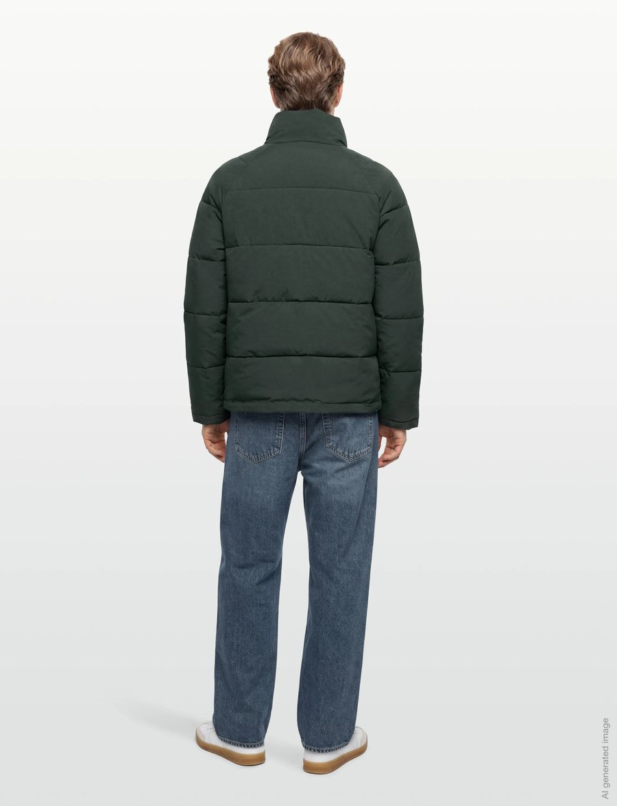 Revolution - Raglan Puffer - daunenjacken - darkgreen - 4