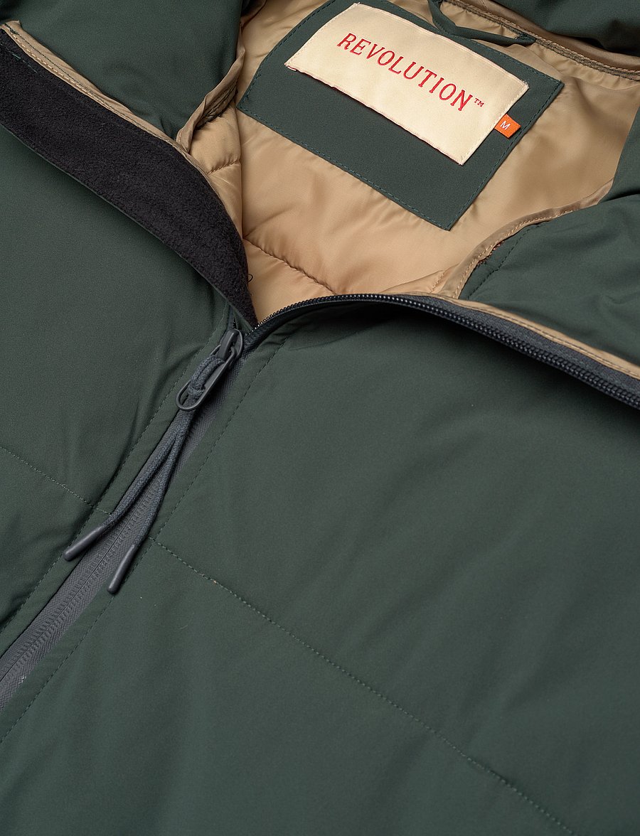 Revolution - Raglan Puffer - voodriga joped - darkgreen - 2