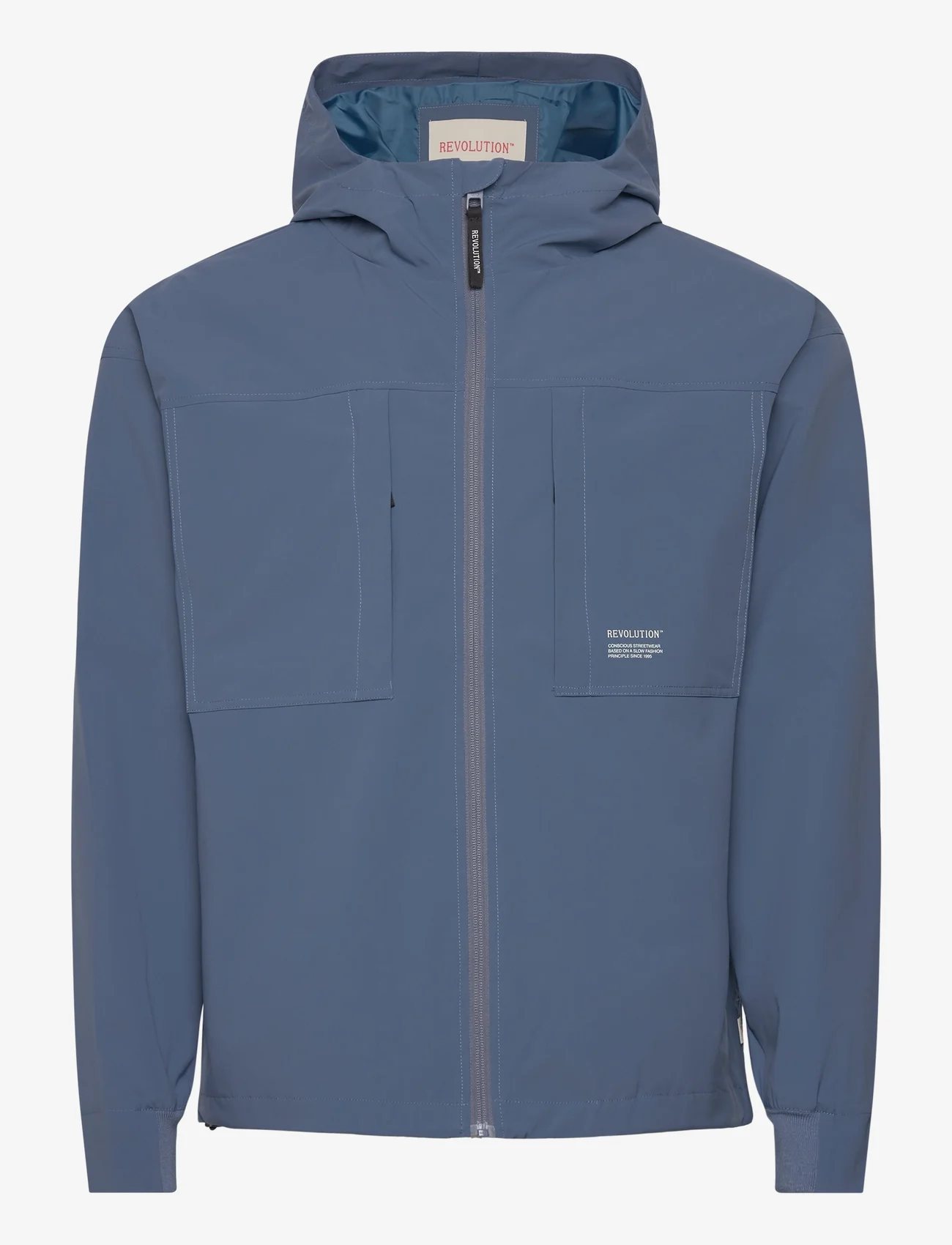 Revolution - Hooded Windbreaker - spring jackets - blue - 0