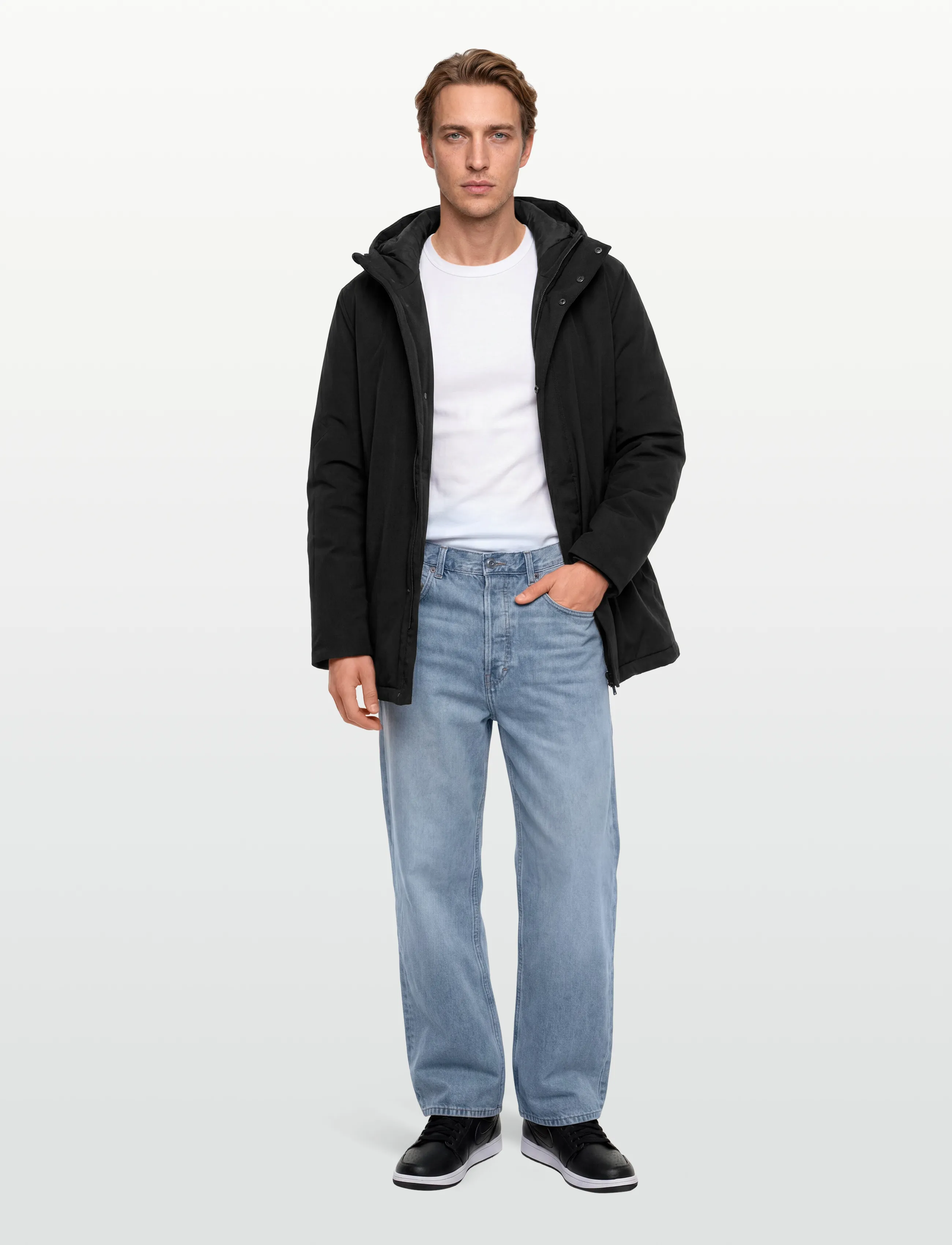 Revolution Padded City Puffer, XL, Jackets, Schwarz - Männerswear