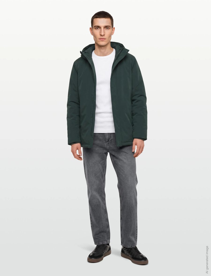 Revolution - Padded City Puffer - daunenjacken - darkgreen - 0