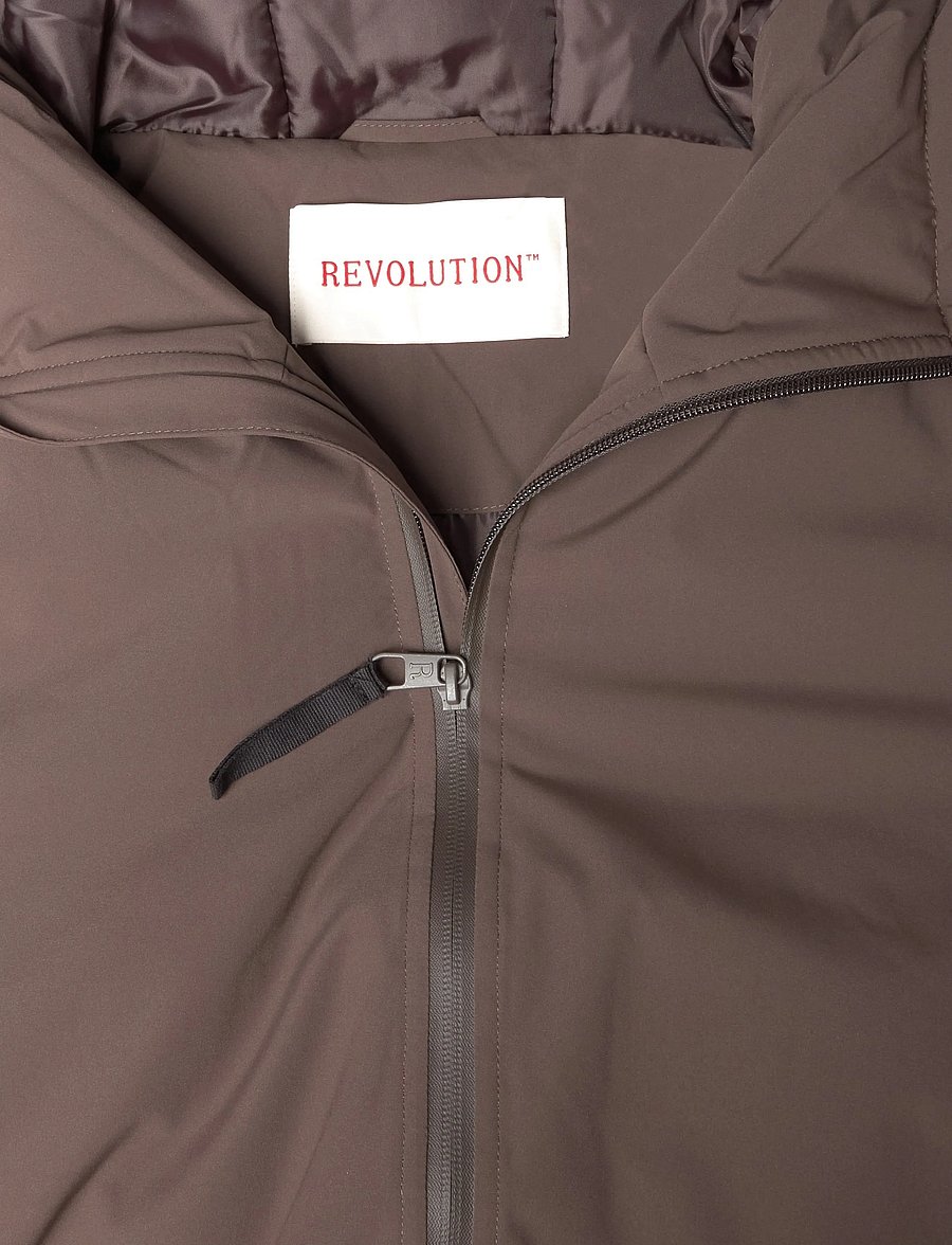Revolution - Padded City Jacket - parkas - darkbrown - 2