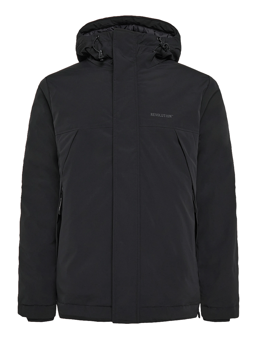 Revolution - Padded Tech Jacket - parkas - black - 0