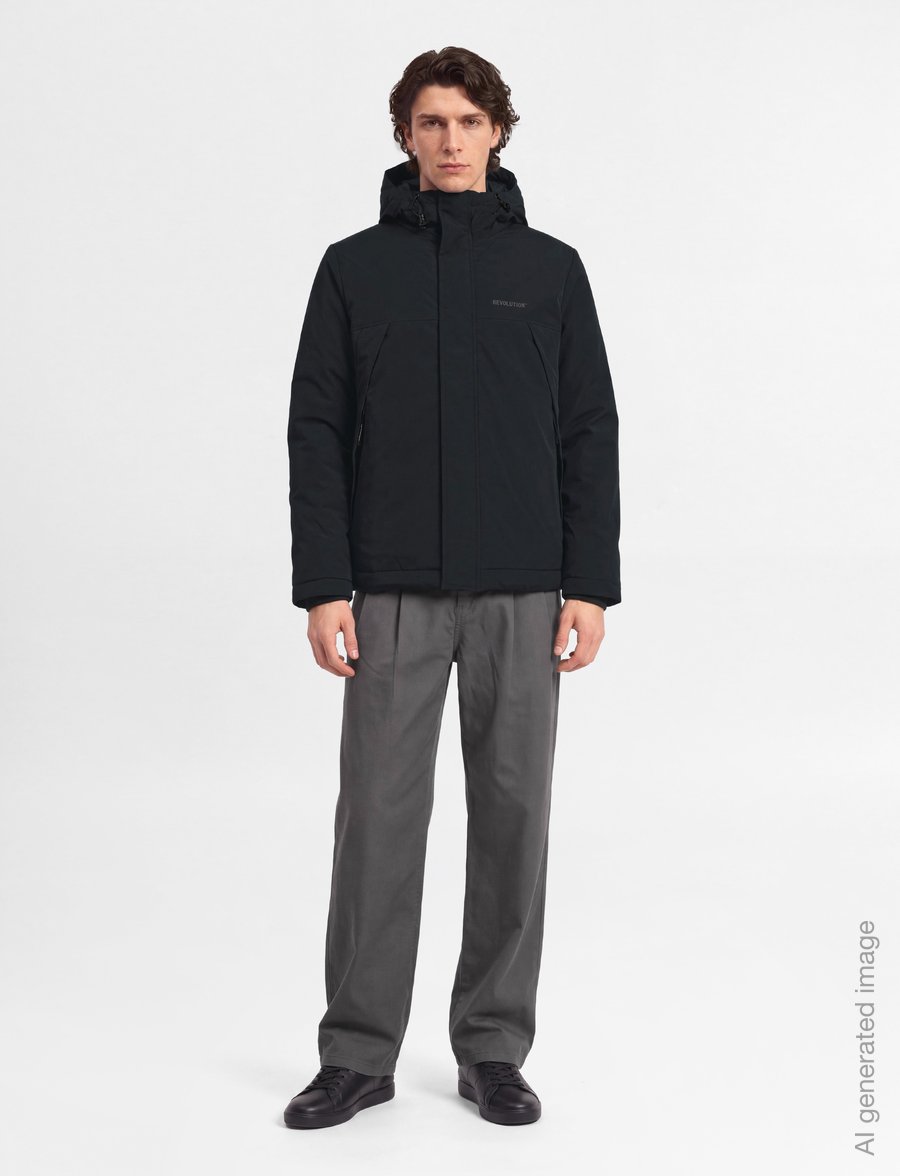 Revolution - Padded Tech Jacket - winterjacken - black - 0