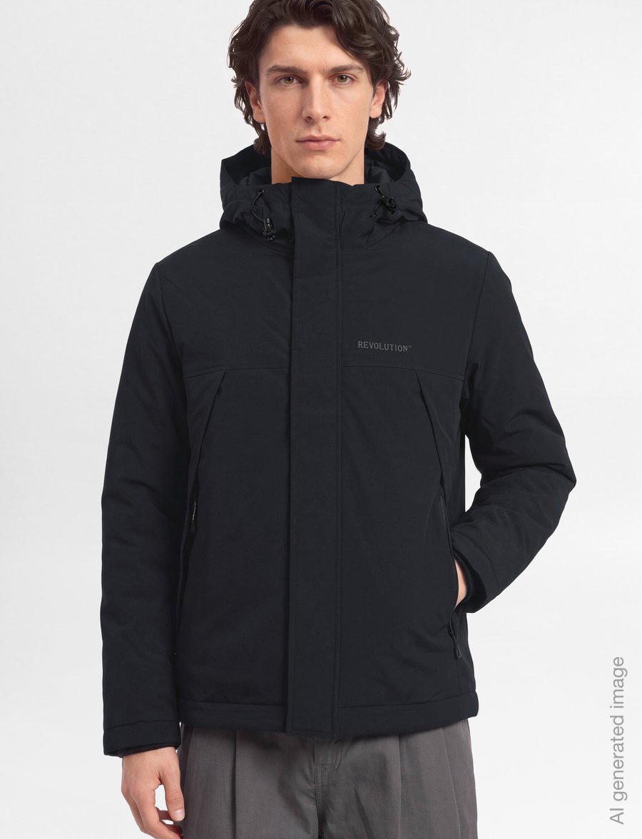 Revolution - Padded Tech Jacket - winterjacken - black - 3