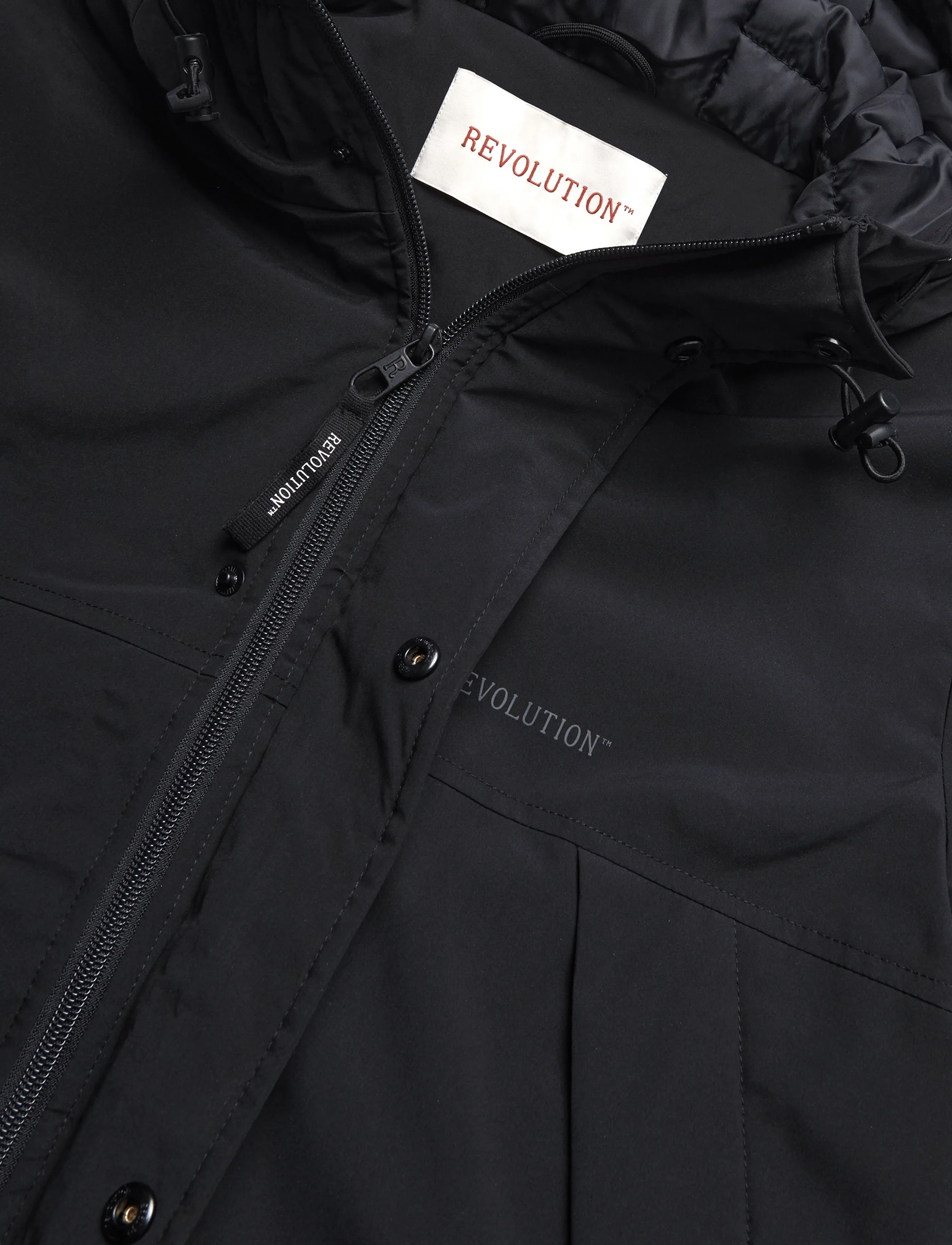 Revolution - Padded Tech Jacket - parkas - black - 2