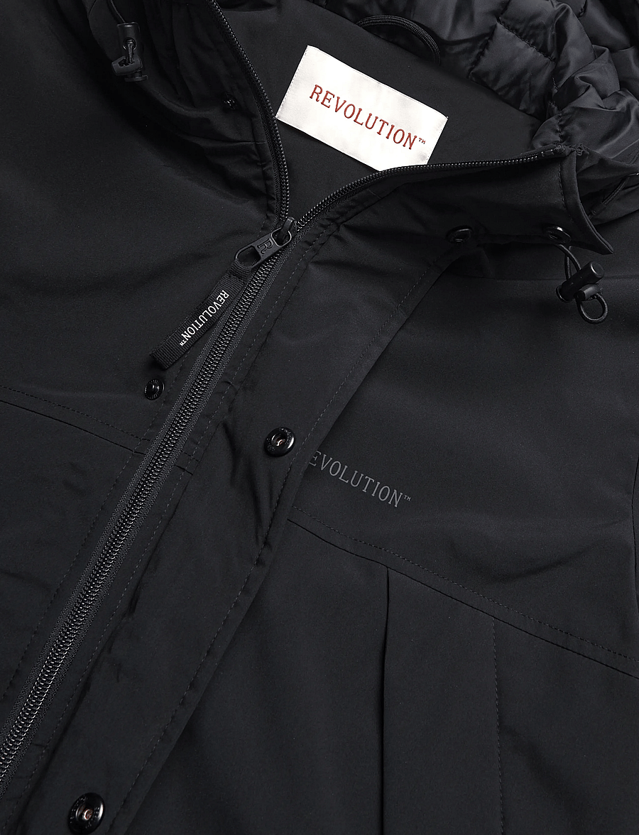 Revolution - Padded Tech Jacket - parkas - black - 2