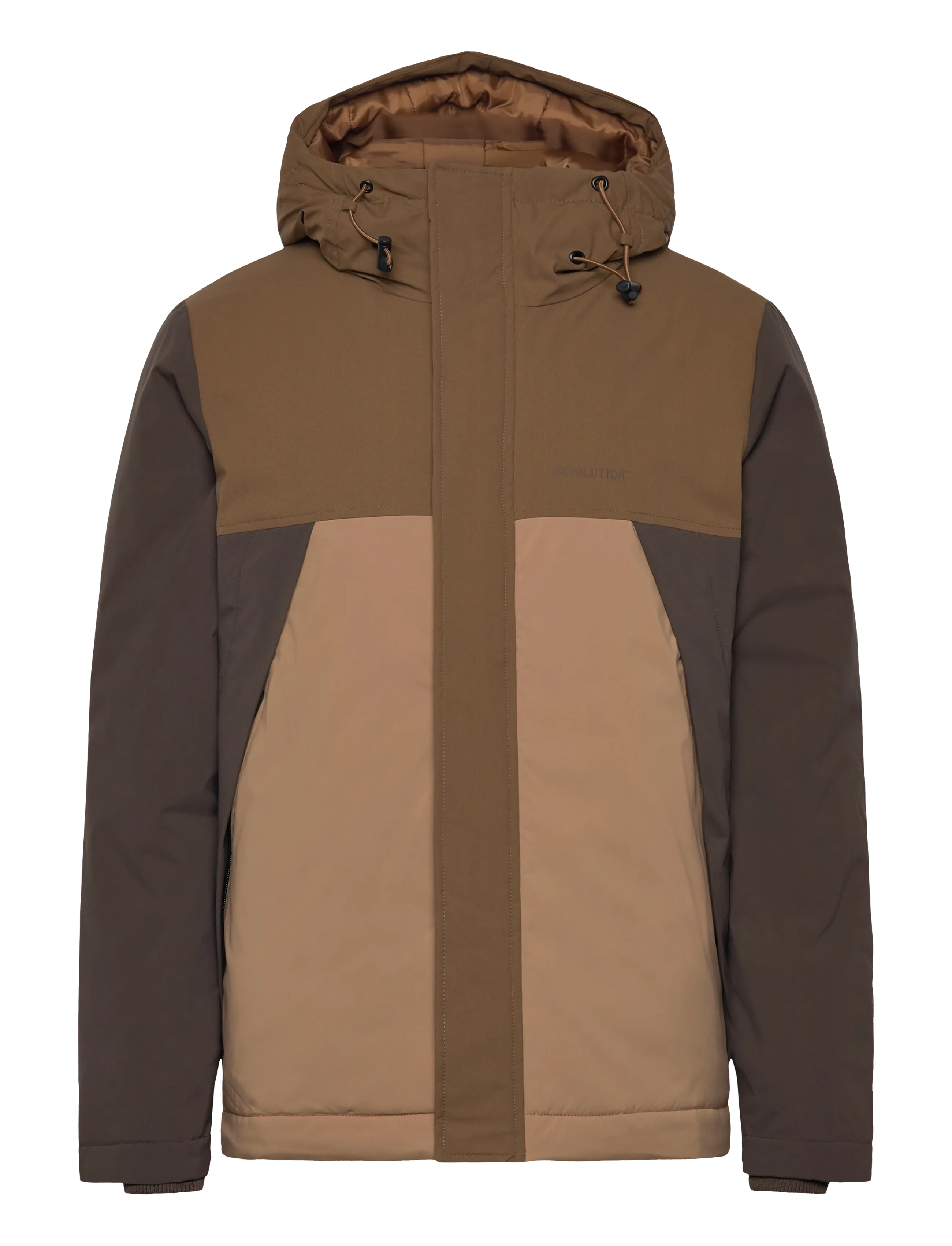 Revolution Padded Tech Jacket, L, Jackets, Braun - Männerswear
