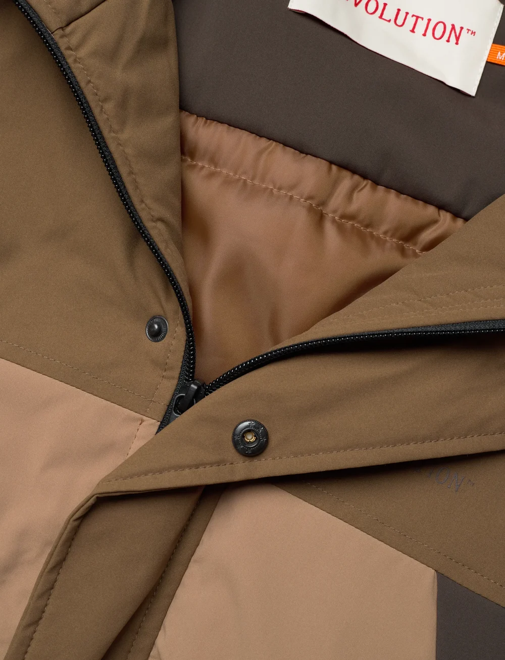 Revolution - Padded Tech Jacket - vinterjackor - brown - 2