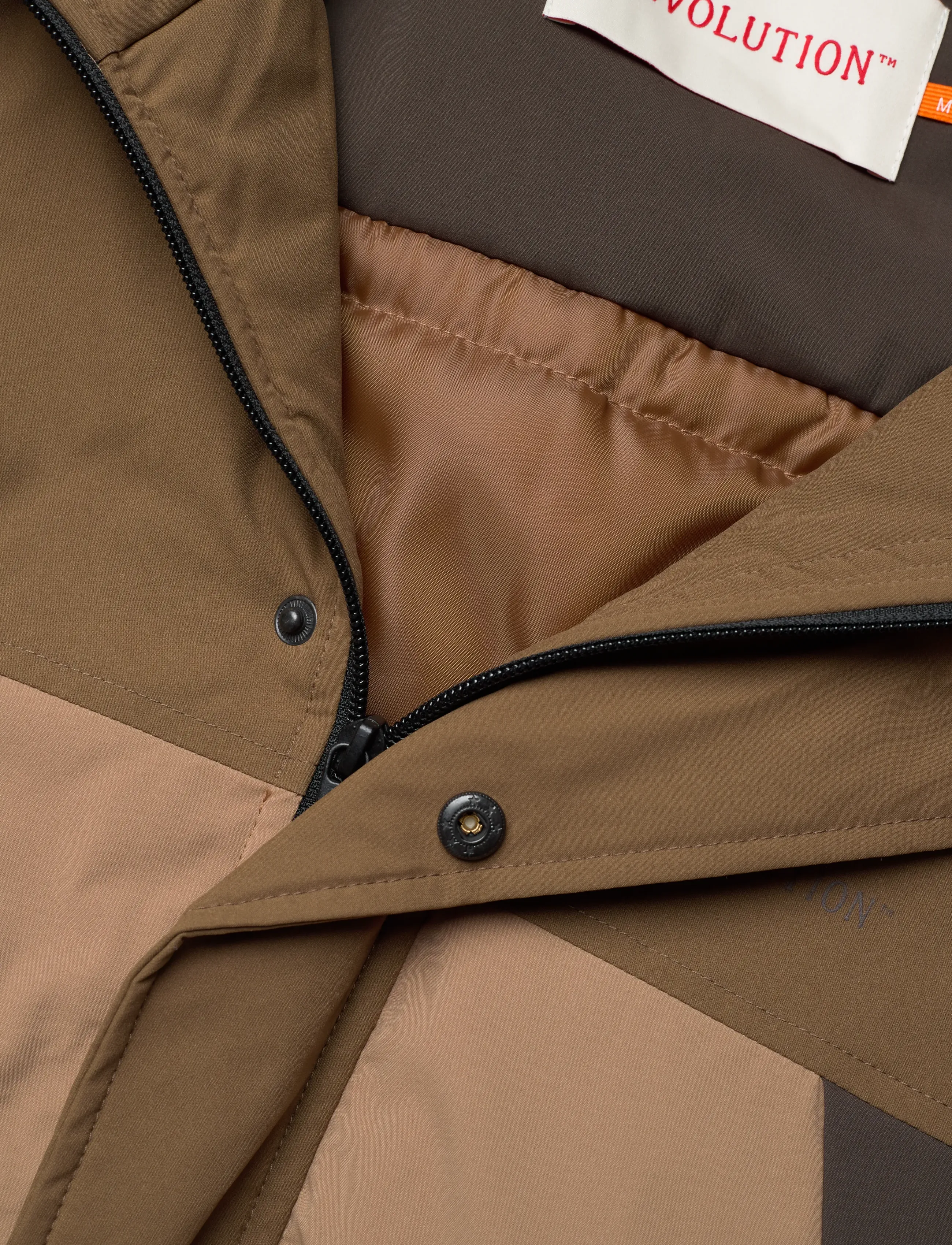 Revolution - Padded Tech Jacket - padded jackets - brown - 2