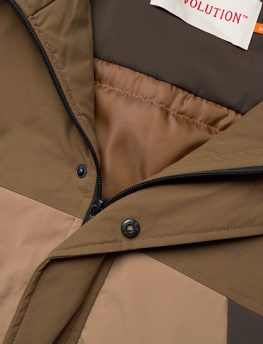 Revolution - Padded Tech Jacket - fôrede jakker - brown - 2