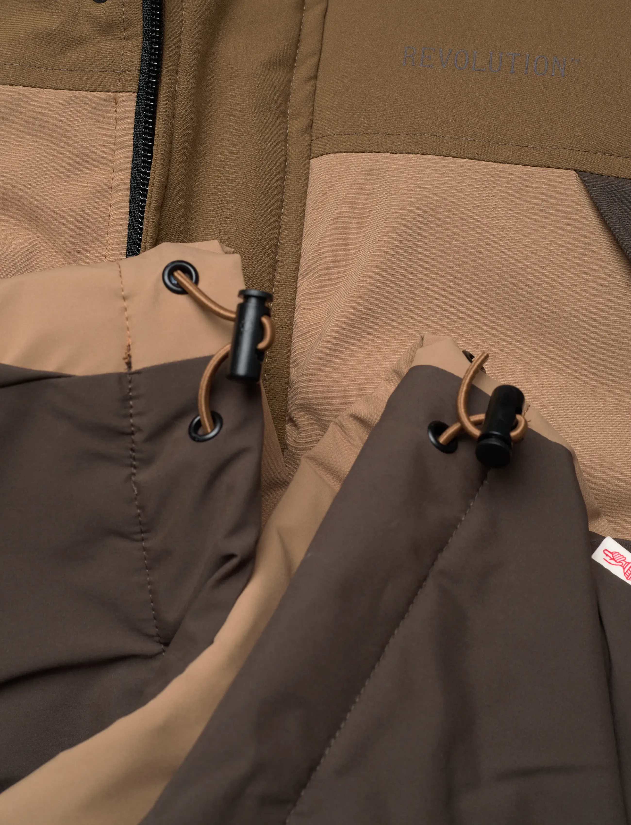 Revolution - Padded Tech Jacket - padded jackets - brown - 5