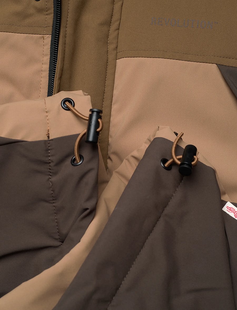 Revolution - Padded Tech Jacket - fôrede jakker - brown - 5