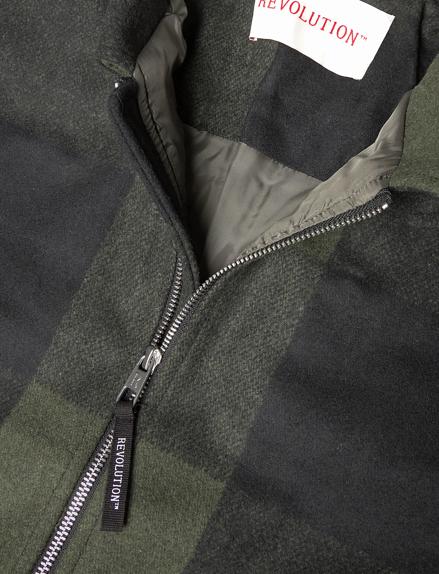 Revolution - Shirt Jacket - down jackets - army - 2