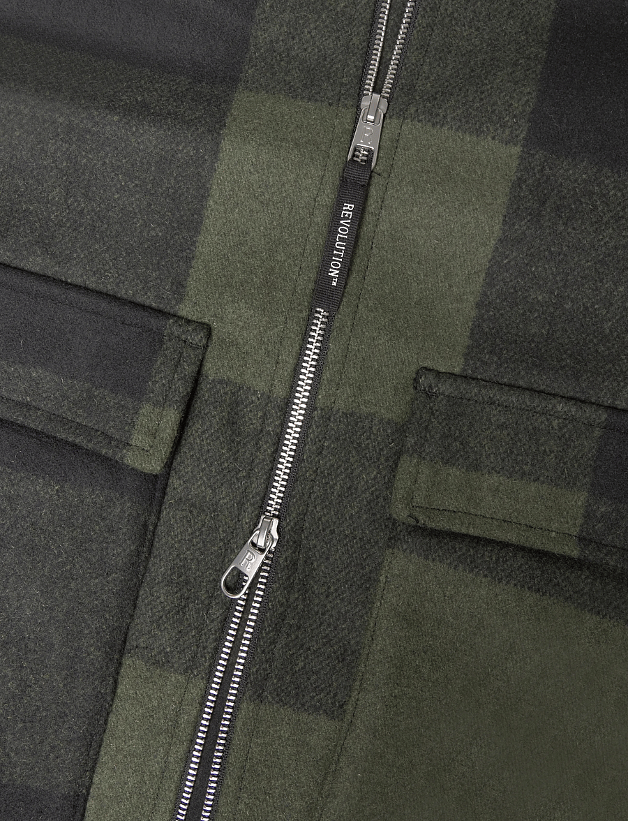Revolution - Shirt Jacket - down jackets - army - 3