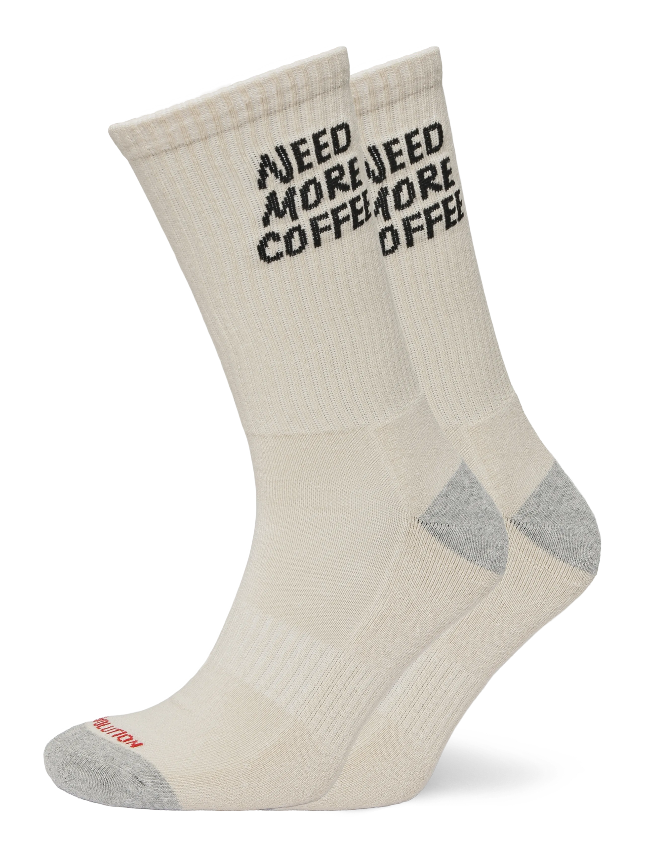 Revolution Jaquard Crew Sock - Aluspesu - OFFWHITE / cream