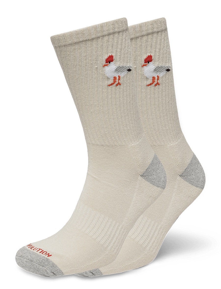 Revolution - Jaquard Crew Sock - klassikalised sokid - offwhite - 0