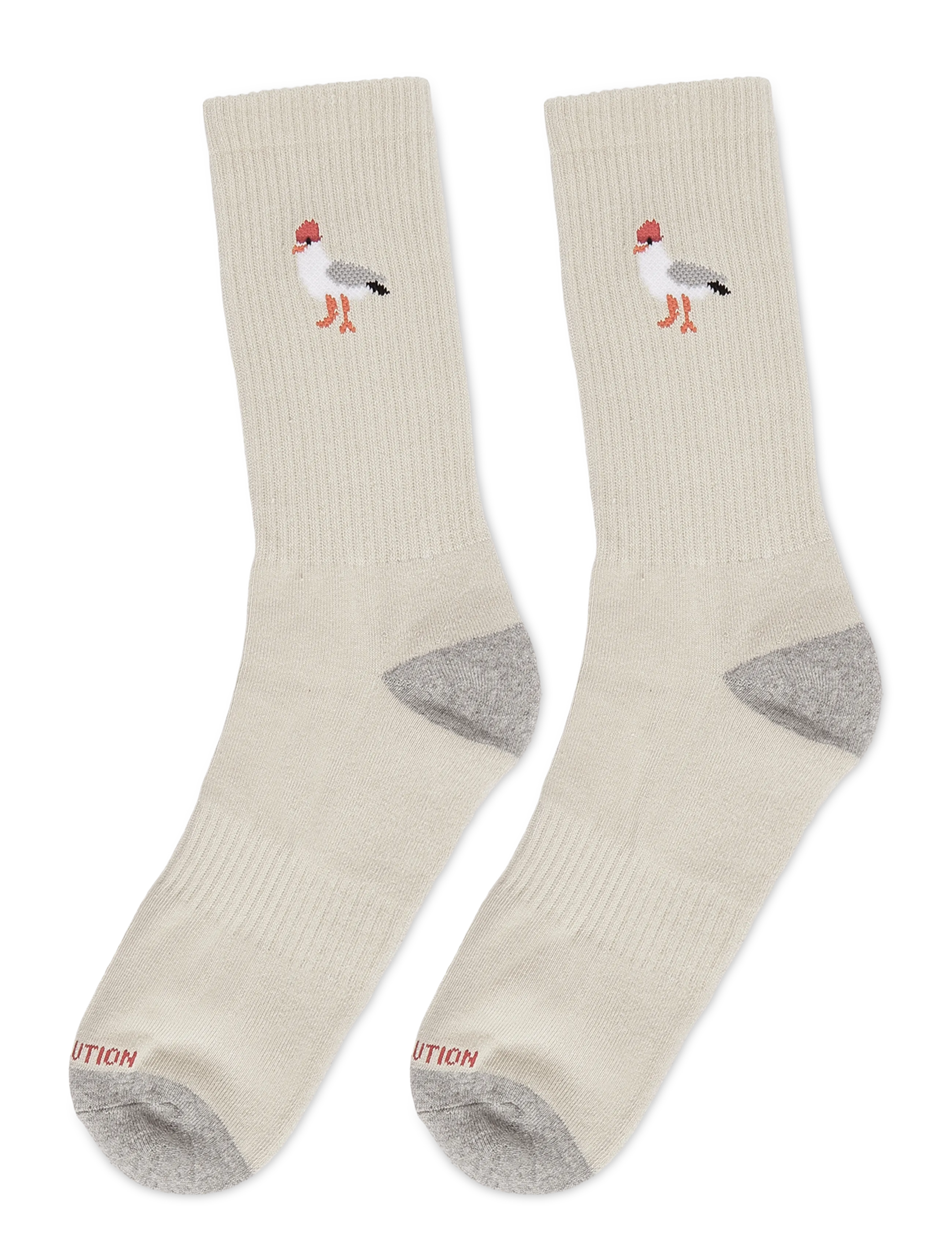 Revolution - Jaquard Crew Sock - klassikalised sokid - offwhite - 1