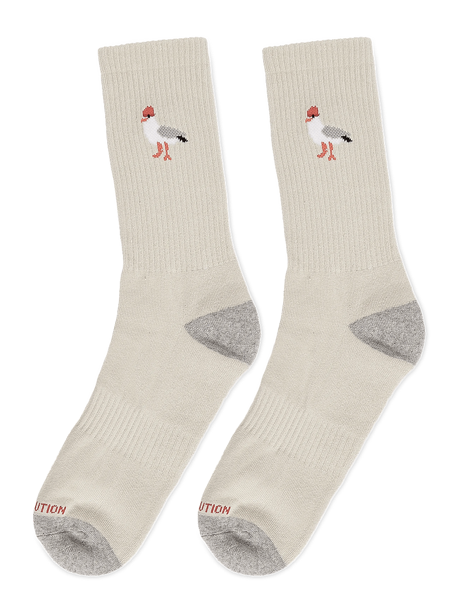 Revolution - Jaquard Crew Sock - klassikalised sokid - offwhite - 1