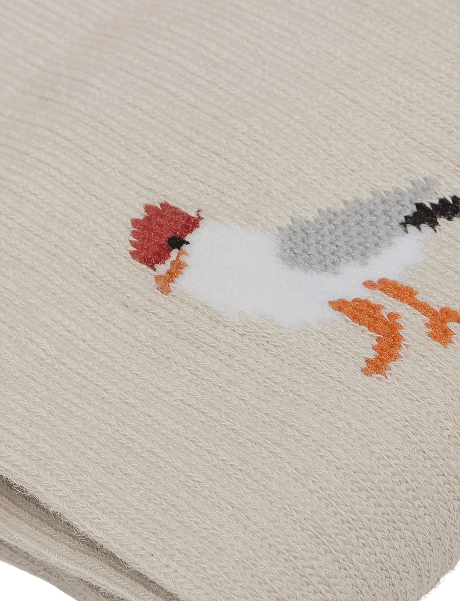 Revolution - Jaquard Crew Sock - klassikalised sokid - offwhite - 2