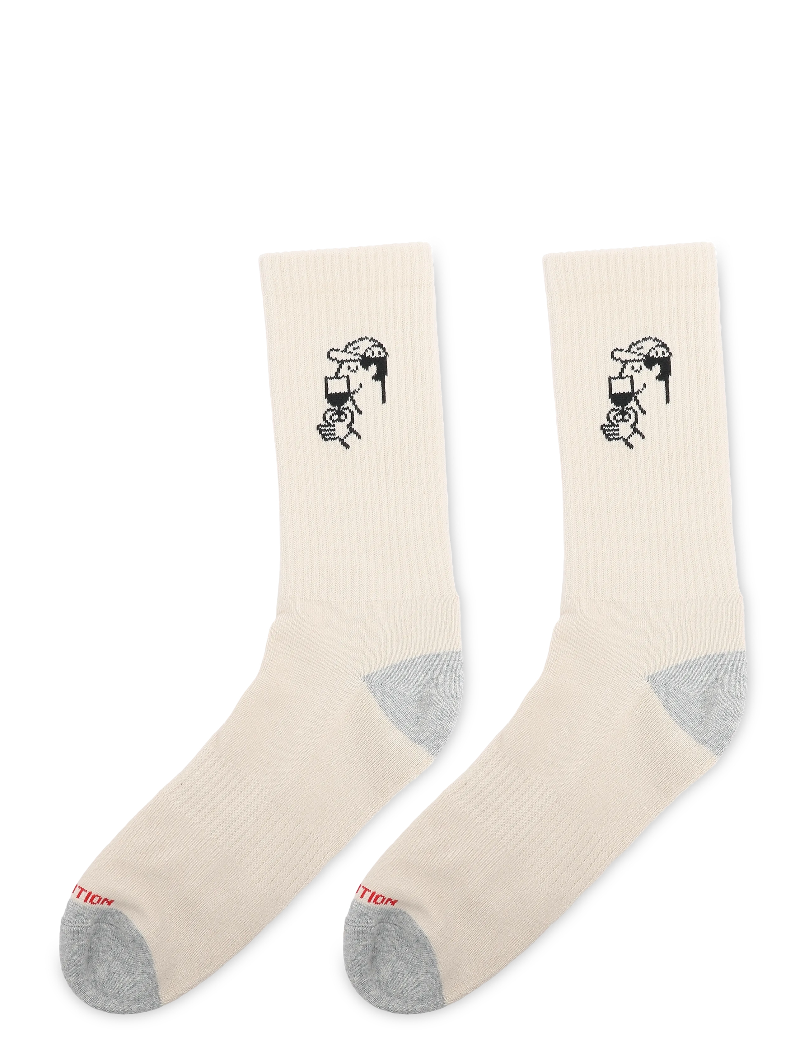Revolution - Jaquard Crew Sock - klassikalised sokid - offwhite - 1