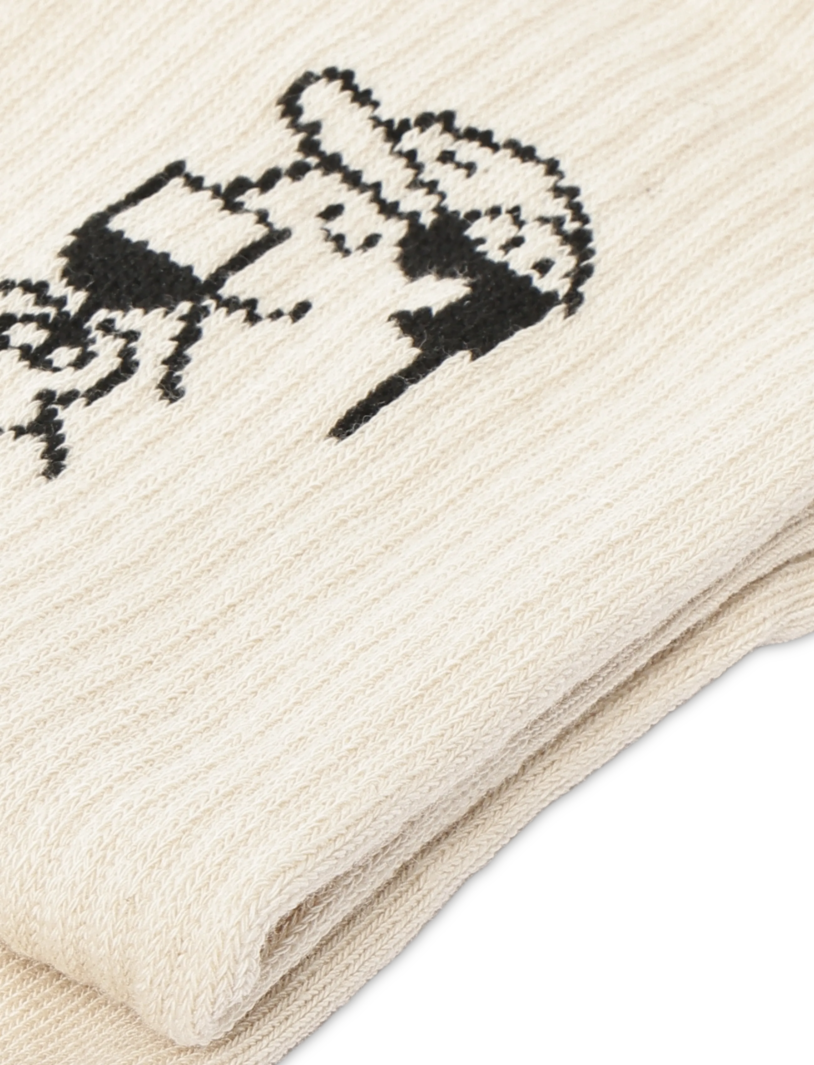 Revolution - Jaquard Crew Sock - klassikalised sokid - offwhite - 2